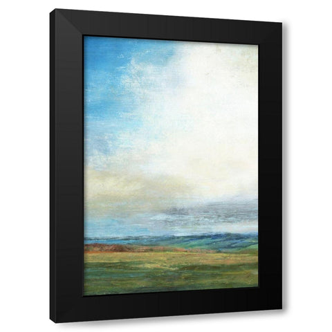 Blue Skies Black Modern Wood Framed Art Print by Nicoll, Suzanne