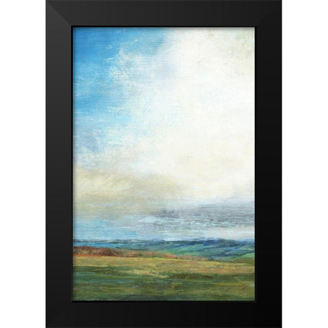 Blue Skies Black Modern Wood Framed Art Print by Nicoll, Suzanne
