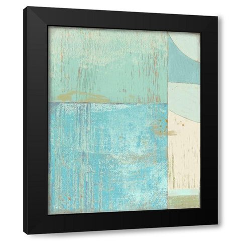 Coastal Blues No. 2 Black Modern Wood Framed Art Print by Nicoll, Suzanne