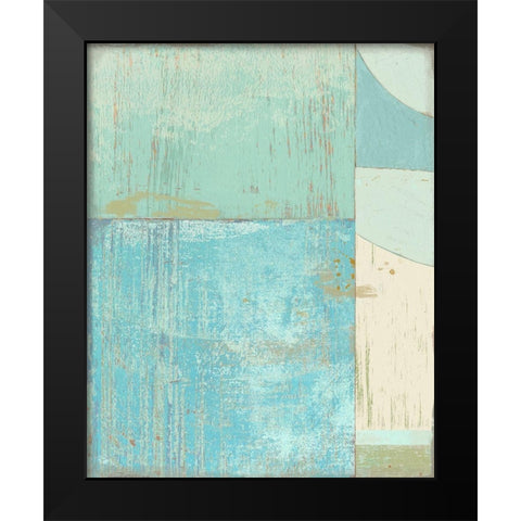 Coastal Blues No. 2 Black Modern Wood Framed Art Print by Nicoll, Suzanne