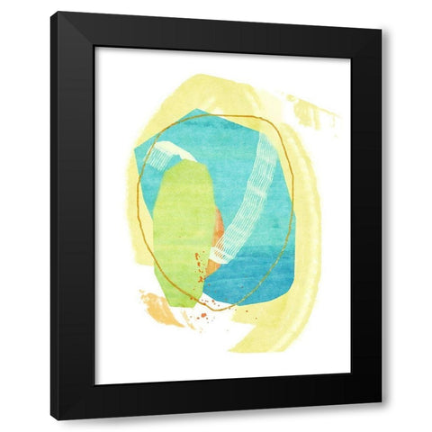 Confetti No. 1 Black Modern Wood Framed Art Print with Double Matting by Nicoll, Suzanne