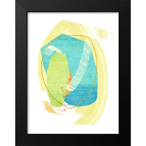 Confetti No. 1 Black Modern Wood Framed Art Print by Nicoll, Suzanne