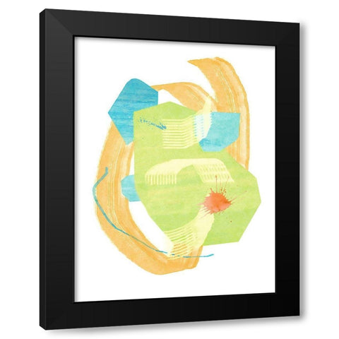 Confetti No. 2 Black Modern Wood Framed Art Print by Nicoll, Suzanne