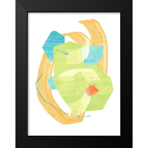 Confetti No. 2 Black Modern Wood Framed Art Print by Nicoll, Suzanne