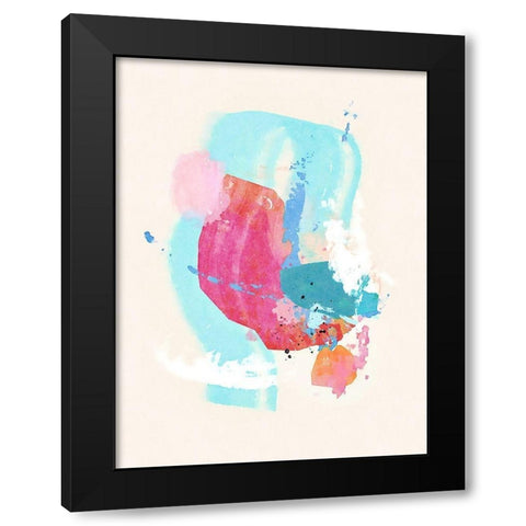 Glitter No. 1 Black Modern Wood Framed Art Print with Double Matting by Nicoll, Suzanne