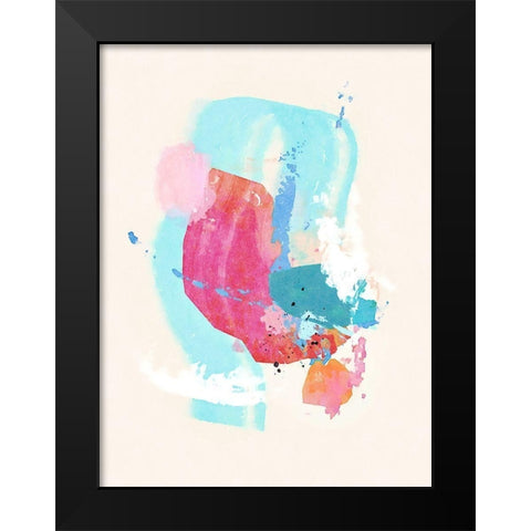 Glitter No. 1 Black Modern Wood Framed Art Print by Nicoll, Suzanne