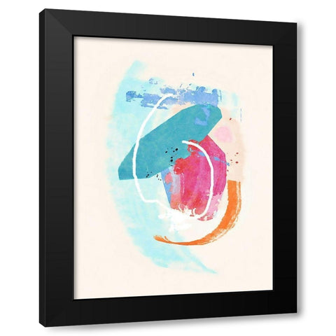 Glitter No. 2 Black Modern Wood Framed Art Print by Nicoll, Suzanne