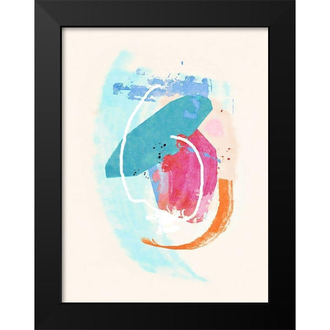 Glitter No. 2 Black Modern Wood Framed Art Print by Nicoll, Suzanne