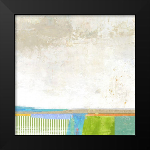 Green Hills Black Modern Wood Framed Art Print by Nicoll, Suzanne