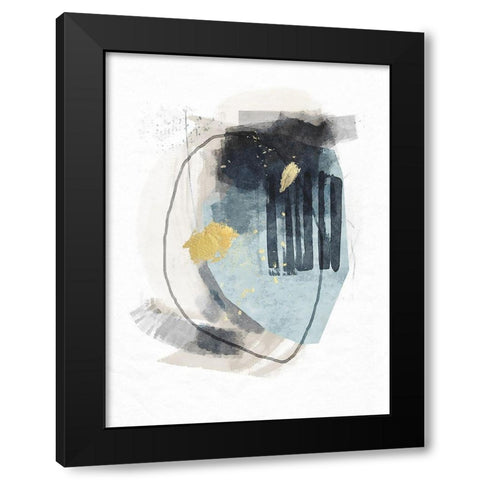 Meteor Shower No. 1 Black Modern Wood Framed Art Print with Double Matting by Nicoll, Suzanne