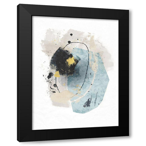 Meteor Shower No. 2 Black Modern Wood Framed Art Print with Double Matting by Nicoll, Suzanne