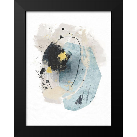 Meteor Shower No. 2 Black Modern Wood Framed Art Print by Nicoll, Suzanne