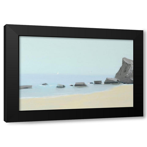 Morning On The Black Sea Black Modern Wood Framed Art Print with Double Matting by Nekraha, Igor