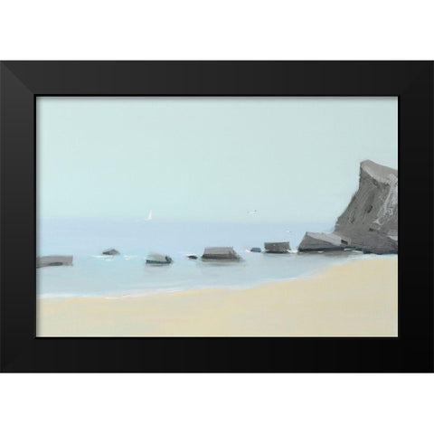 Morning On The Black Sea Black Modern Wood Framed Art Print by Nekraha, Igor