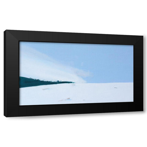 Snowy Field Black Modern Wood Framed Art Print with Double Matting by Nekraha, Igor