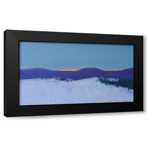 Transcarpathian Evening Black Modern Wood Framed Art Print by Nekraha, Igor