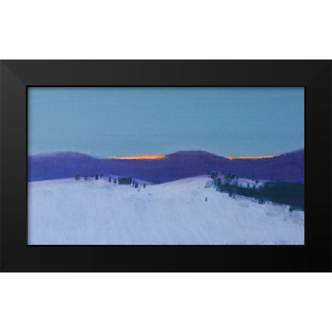 Transcarpathian Evening Black Modern Wood Framed Art Print by Nekraha, Igor