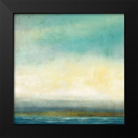 Blue Tide Black Modern Wood Framed Art Print by Nicoll, Suzanne