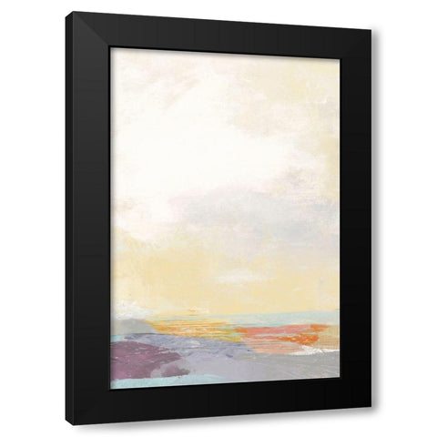Pastel Sea Black Modern Wood Framed Art Print by Nicoll, Suzanne