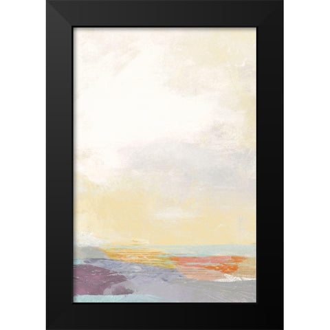 Pastel Sea Black Modern Wood Framed Art Print by Nicoll, Suzanne
