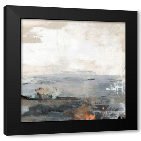 Strata Black Modern Wood Framed Art Print by Nicoll, Suzanne