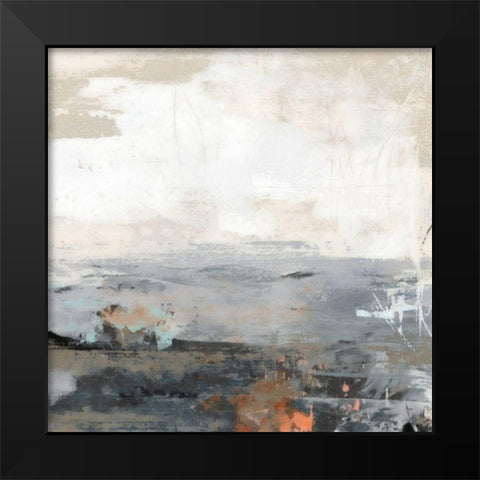 Strata Black Modern Wood Framed Art Print by Nicoll, Suzanne