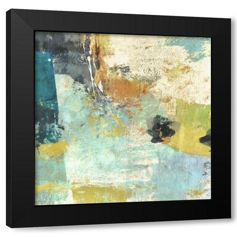 Terra Stratta Black Modern Wood Framed Art Print by Nicoll, Suzanne