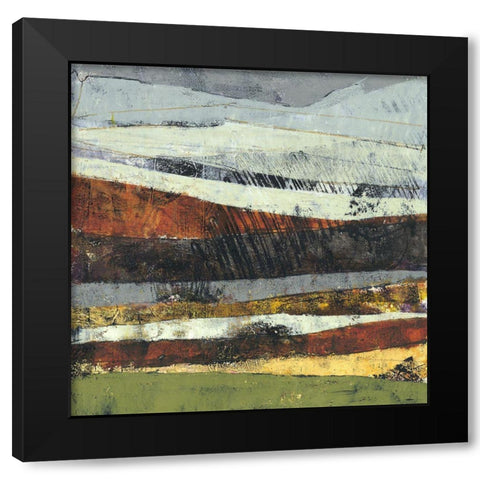 Distant Storm Black Modern Wood Framed Art Print by Nickell, Linda