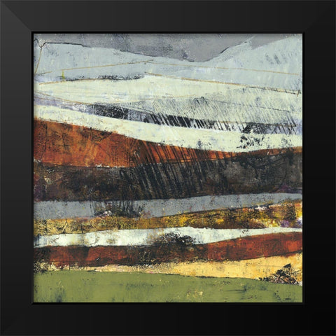 Distant Storm Black Modern Wood Framed Art Print by Nickell, Linda