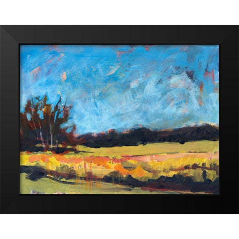 On The Road Black Modern Wood Framed Art Print by Nickell, Linda