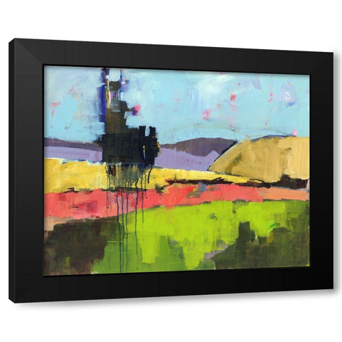 Untitled Landscape Black Modern Wood Framed Art Print with Double Matting by Nickell, Linda