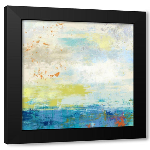 Beach Day Black Modern Wood Framed Art Print with Double Matting by Nicoll, Suzanne
