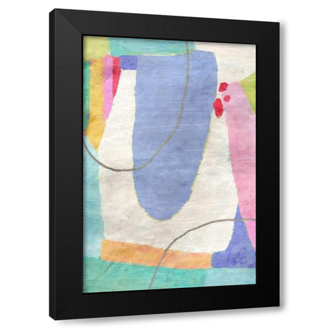 Cotton Candy No. 1 Black Modern Wood Framed Art Print by Nicoll, Suzanne