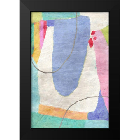 Cotton Candy No. 1 Black Modern Wood Framed Art Print by Nicoll, Suzanne