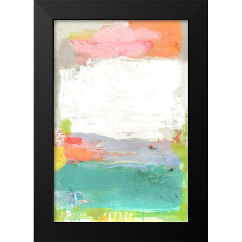 Lagoon Black Modern Wood Framed Art Print by Nicoll, Suzanne