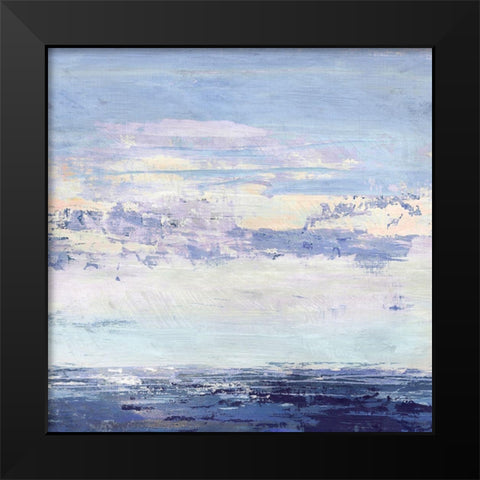 Blue Wave No. 2 Black Modern Wood Framed Art Print by Nicoll, Suzanne