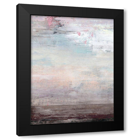 Purple Haze Black Modern Wood Framed Art Print with Double Matting by Nicoll, Suzanne