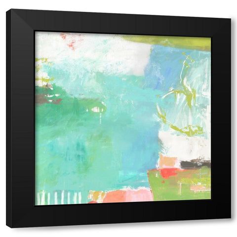 Water Music Black Modern Wood Framed Art Print by Nicoll, Suzanne