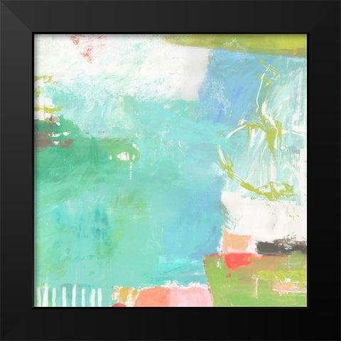 Water Music Black Modern Wood Framed Art Print by Nicoll, Suzanne