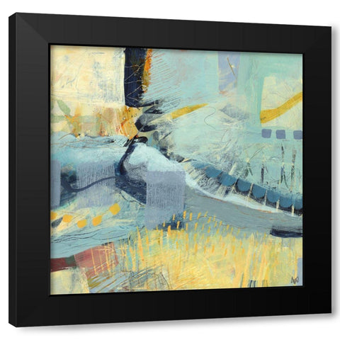 Stream Black Modern Wood Framed Art Print by Nemcosky, Ann Thompson