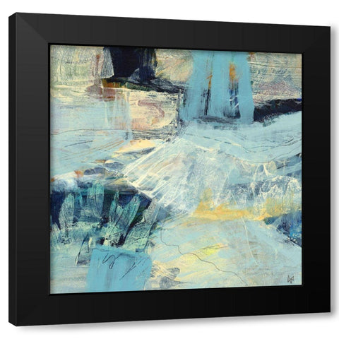 Tideline No. 2 Black Modern Wood Framed Art Print with Double Matting by Nemcosky, Ann Thompson