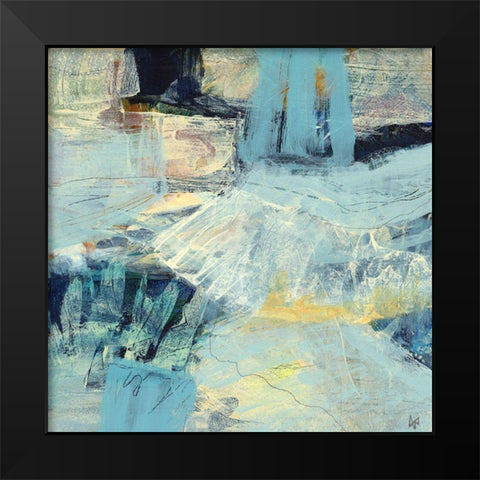 Tideline No. 2 Black Modern Wood Framed Art Print by Nemcosky, Ann Thompson