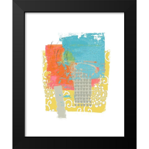Beach Day 2 Black Modern Wood Framed Art Print by Nicoll, Suzanne
