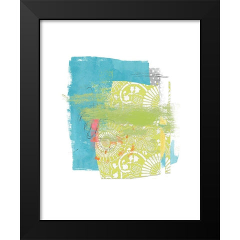 Beach Day 4 Black Modern Wood Framed Art Print by Nicoll, Suzanne