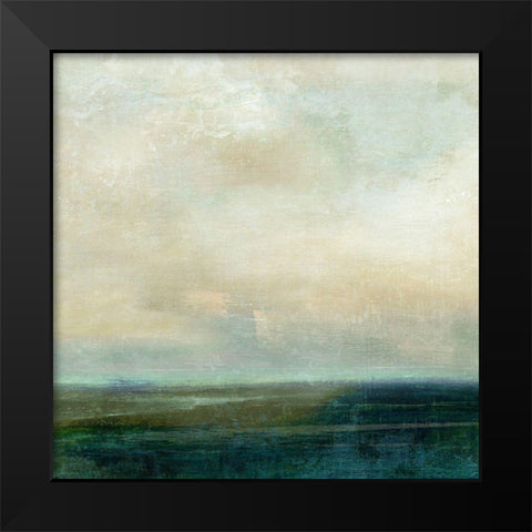 Emerald Sea Black Modern Wood Framed Art Print by Nicoll, Suzanne