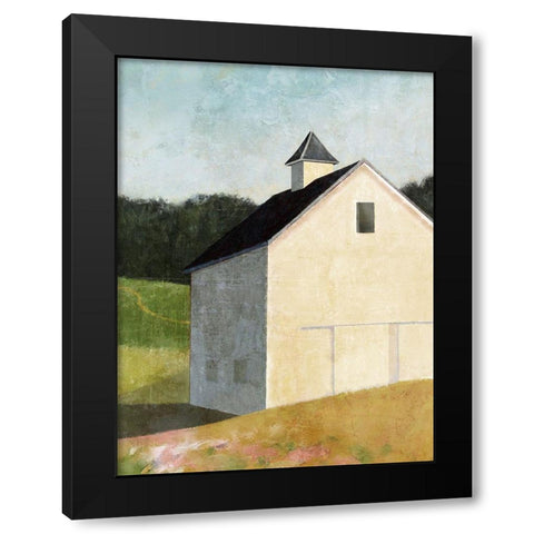 Hillside Barn Black Modern Wood Framed Art Print by Nicoll, Suzanne