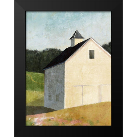 Hillside Barn Black Modern Wood Framed Art Print by Nicoll, Suzanne