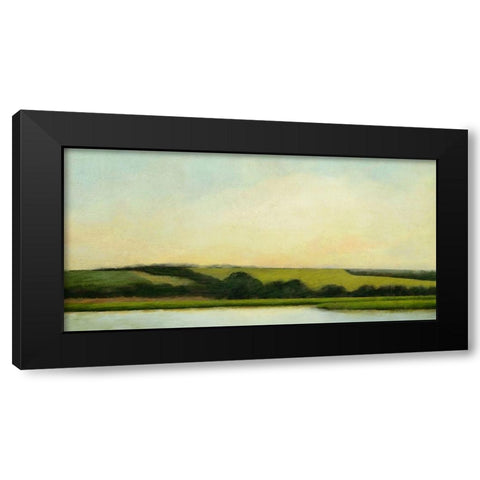 Lake Zoar Black Modern Wood Framed Art Print with Double Matting by Nicoll, Suzanne