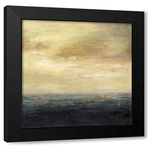 Black Sea Black Modern Wood Framed Art Print with Double Matting by Nicoll, Suzanne
