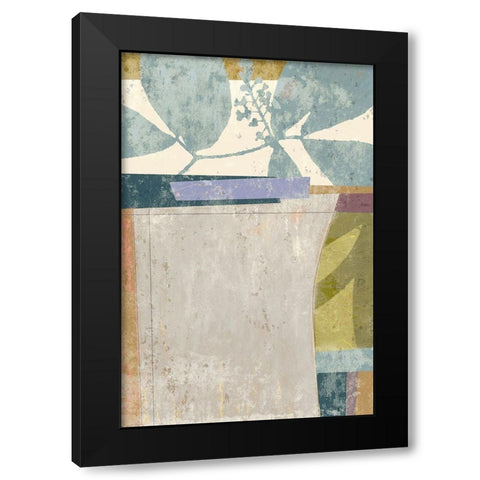 Calla 1 Black Modern Wood Framed Art Print with Double Matting by Nicoll, Suzanne